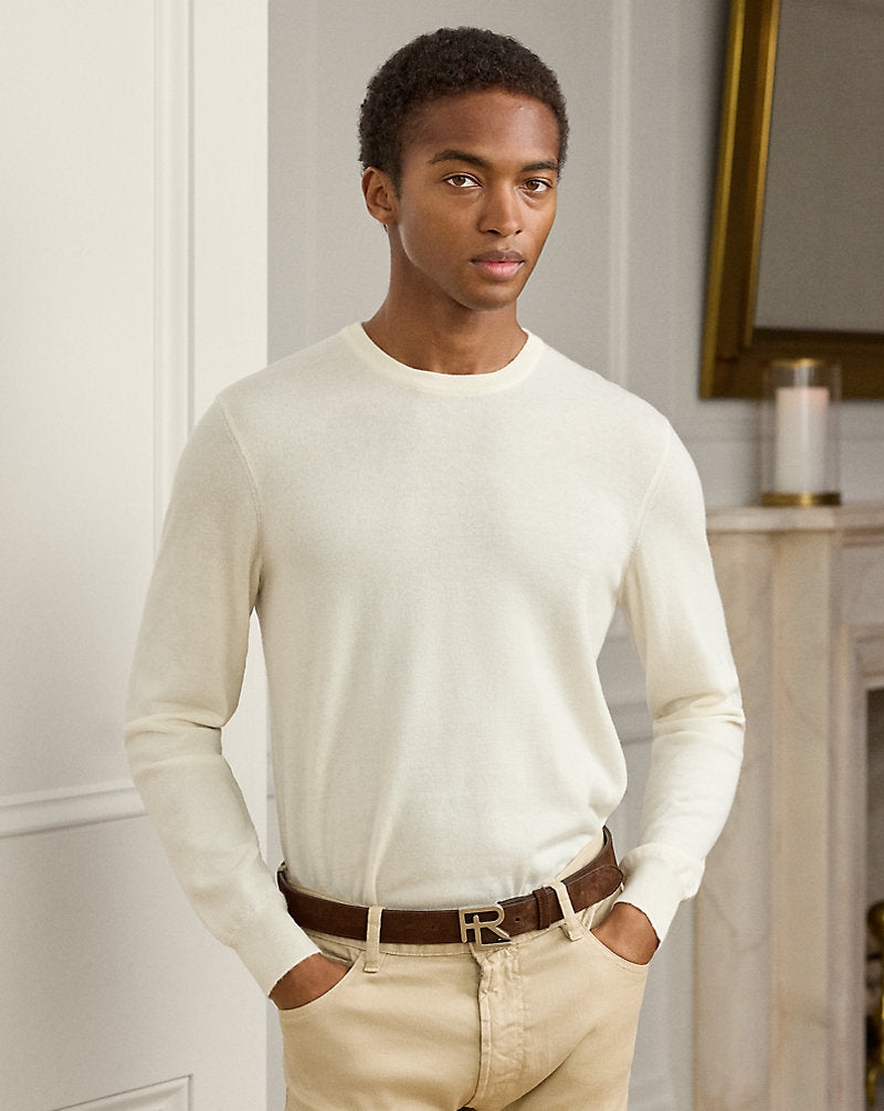 Cashmere Crewneck Jumper Classic Cream