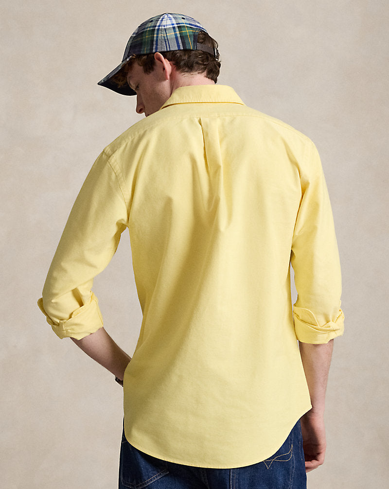 Custom Fit Oxford Shirt Yellow Oxford