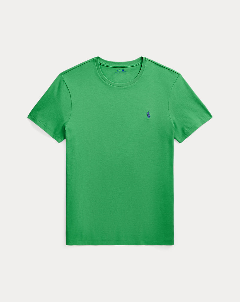 Custom Slim Fit Jersey Crewneck T-Shirt Raft Green