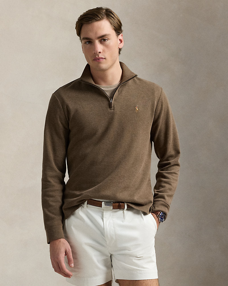 Estate-Rib Quarter-Zip Pullover Cedar Heather