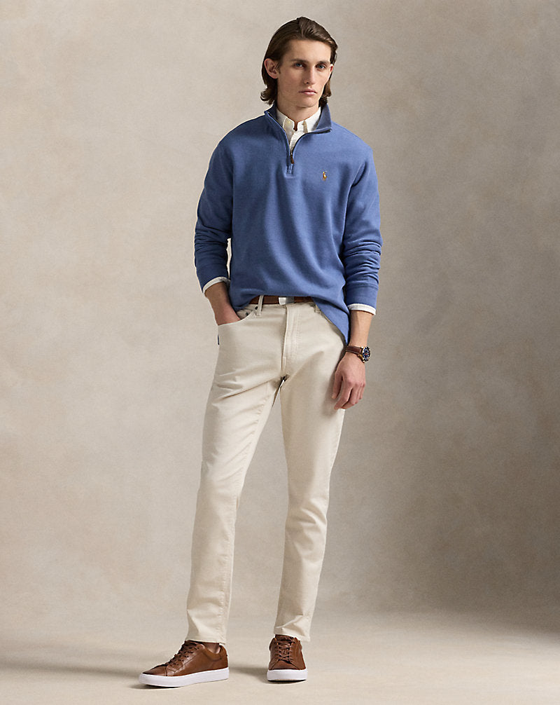 Estate-Rib Quarter-Zip Pullover Capri Blue