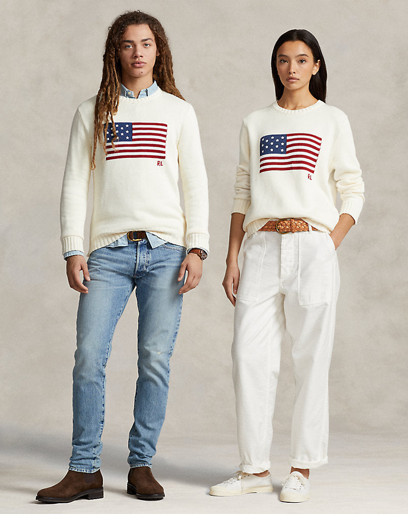 The Iconic Flag Jumper Cream