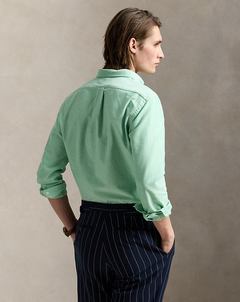 Slim Fit Oxford Shirt Summer Emerald