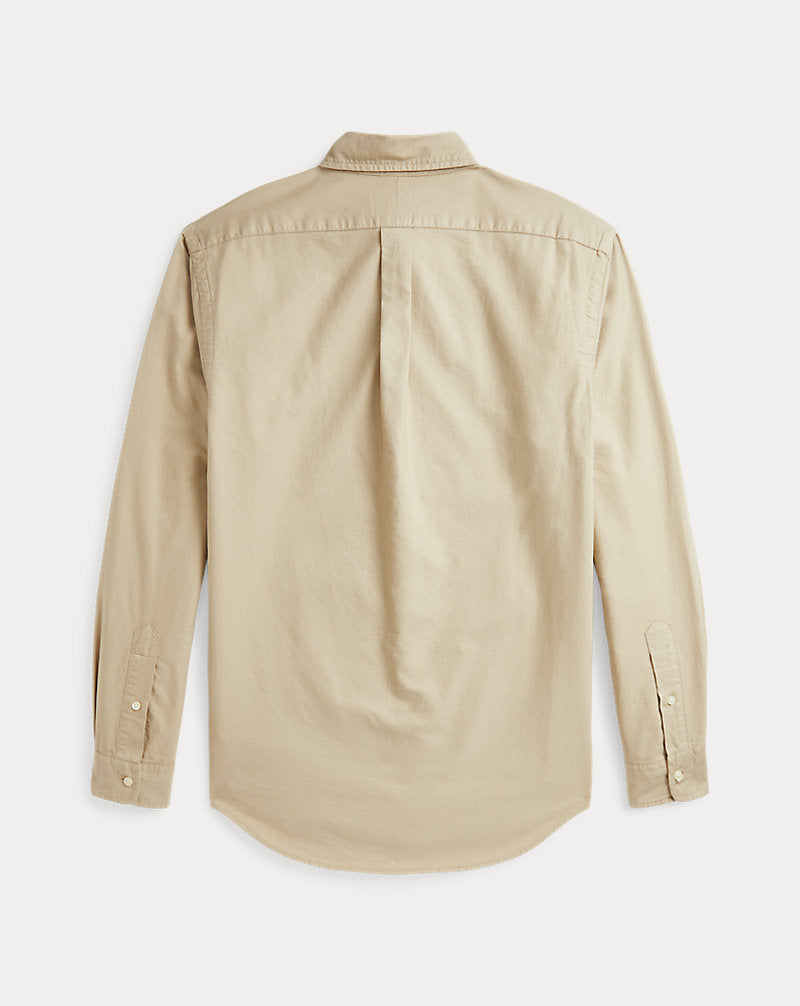 Classic Fit Garment-Dyed Oxford Shirt Surrey Tan
