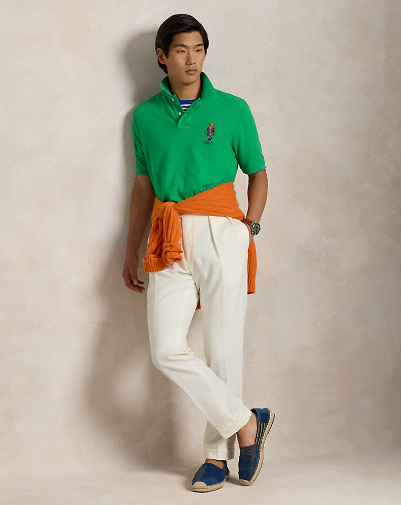 Classic Fit Polo Bear Mesh Polo Shirt Summr Emrld Explorer