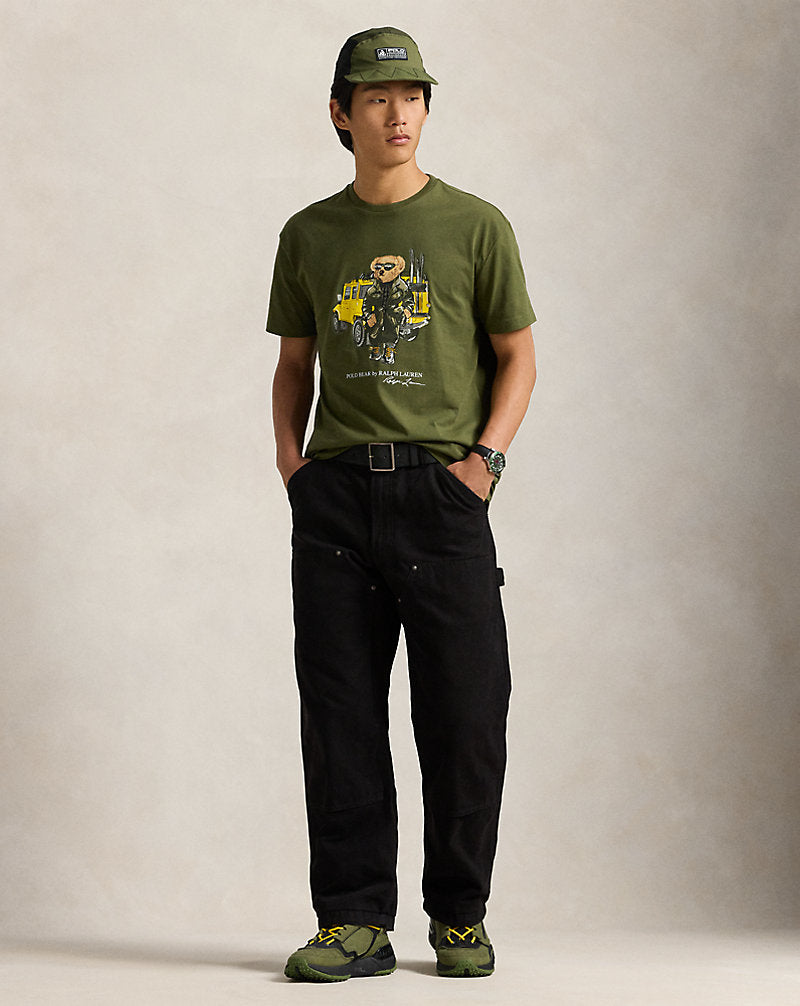 Classic Fit Polo Bear Jersey T-Shirt New Olive Defender B