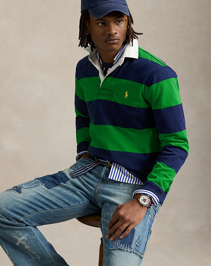 The Iconic Rugby Shirt Newport Navy/Bright Clove