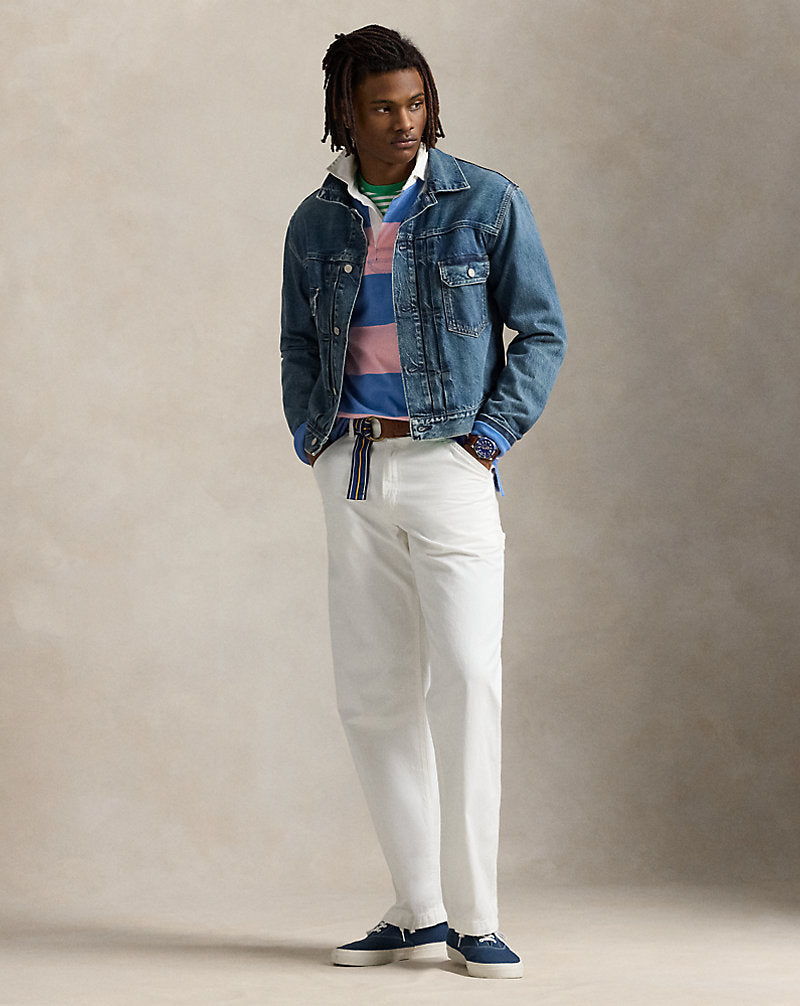 The Iconic Rugby Shirt Garden Pink/Blue
