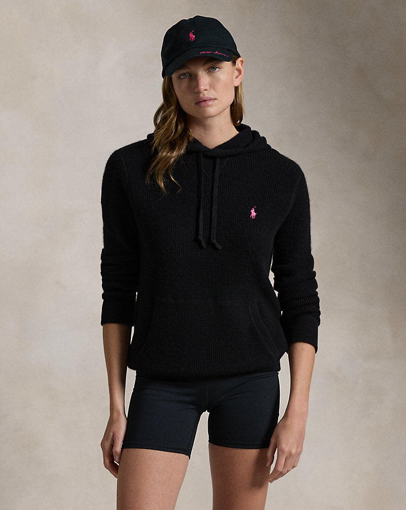 Pink Pony Washable Cashmere Jumper Polo Black