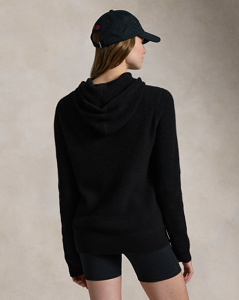 Pink Pony Washable Cashmere Jumper Polo Black