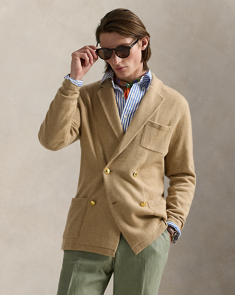 Cashmere Blazer Cardigan Dune Melange
