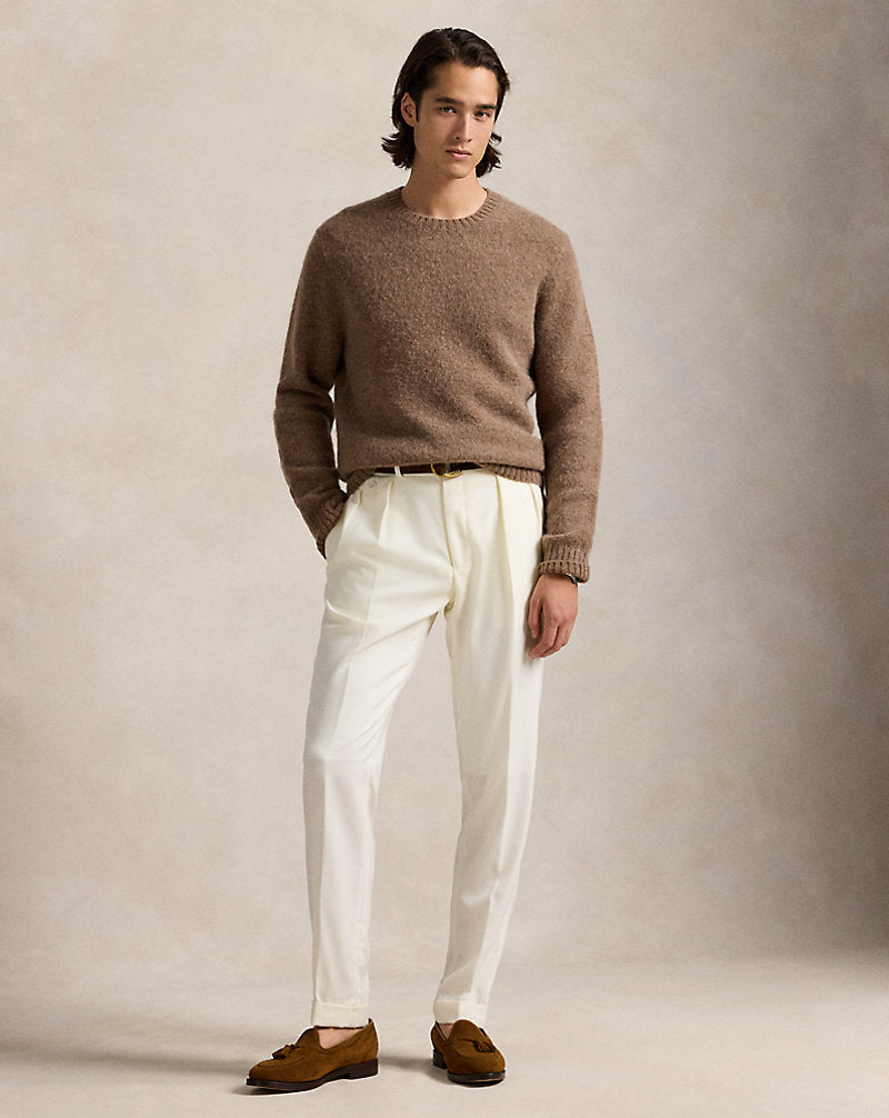 Suede-Patch Jumper Copper Melange