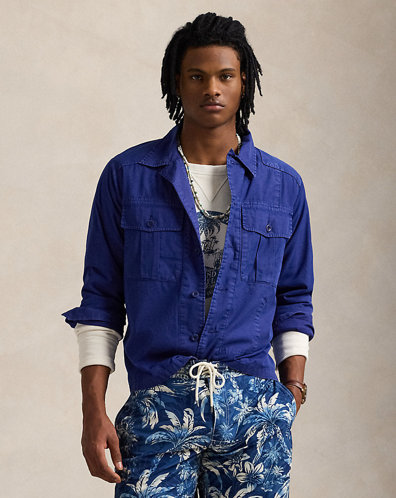 Twill Overshirt Chalet Blue