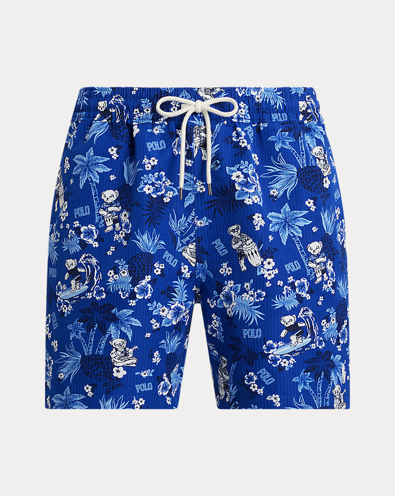 14.6 cm Traveller Polo Bear Swimming Trunk Hibiscus Bear