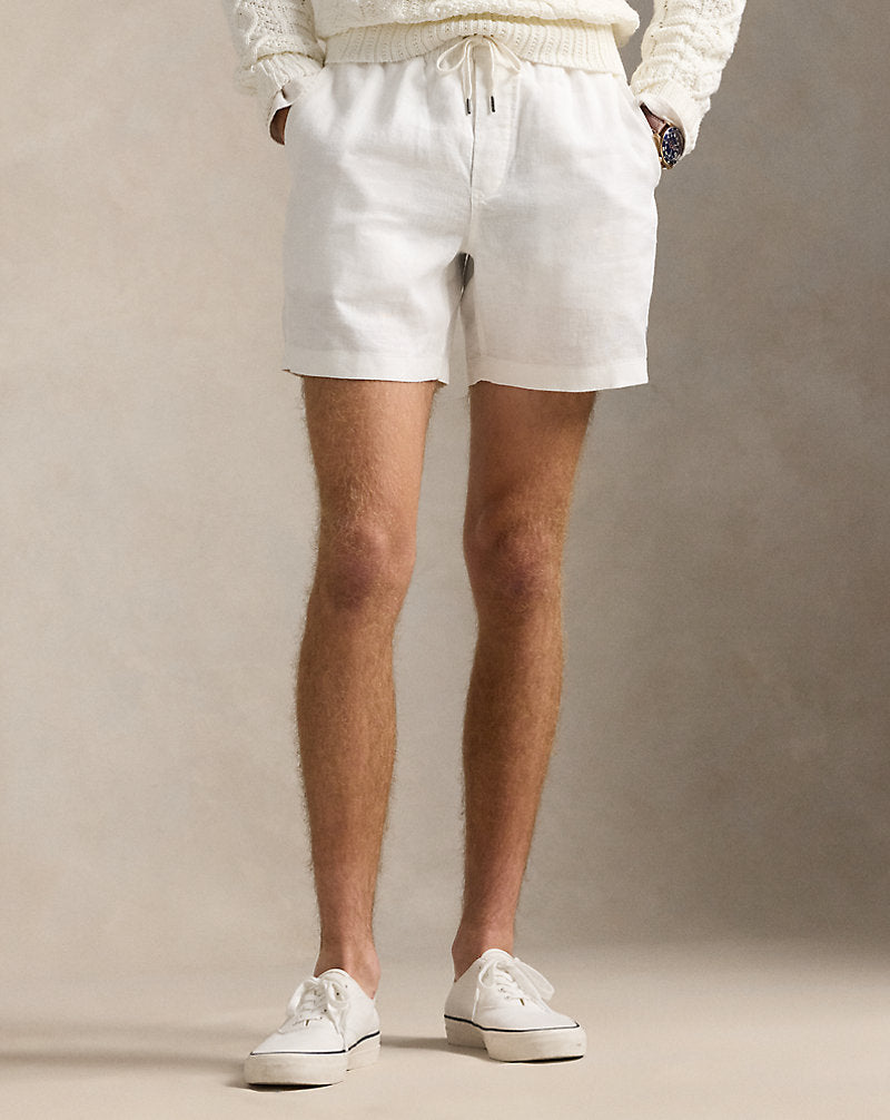 15 cm Polo Prepster Linen Short Deckwash White