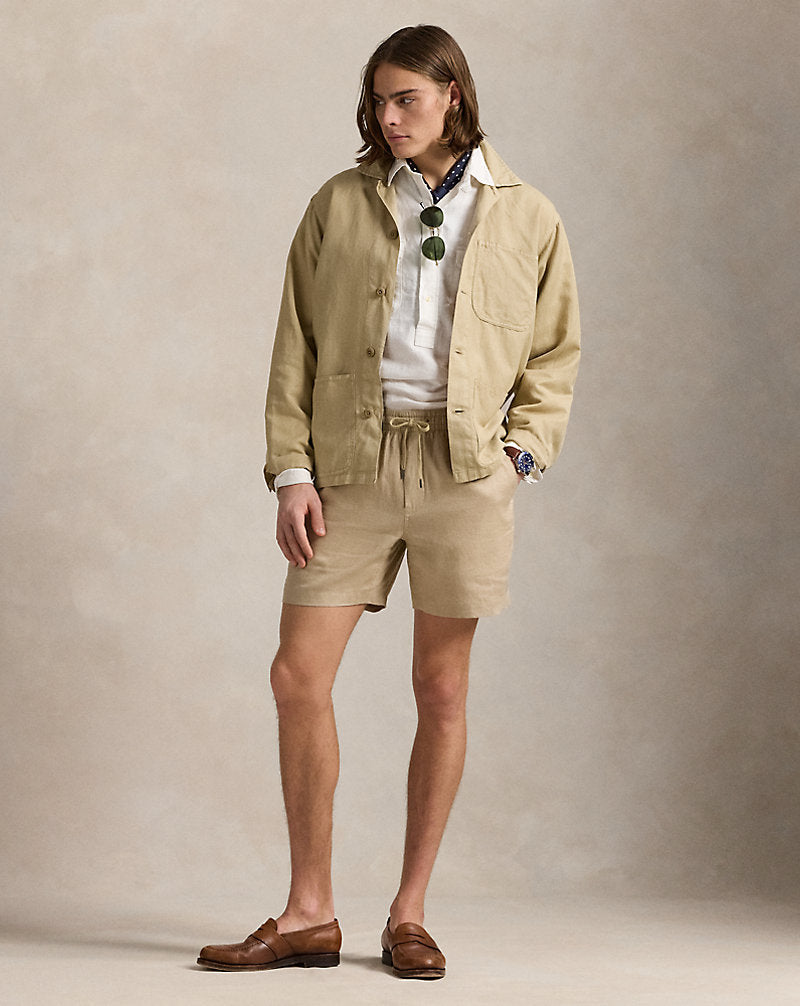 15 cm Polo Prepster Linen Short Coastal Beige