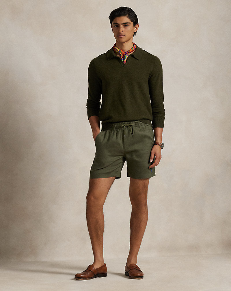 15 cm Polo Prepster Linen Short New Olive