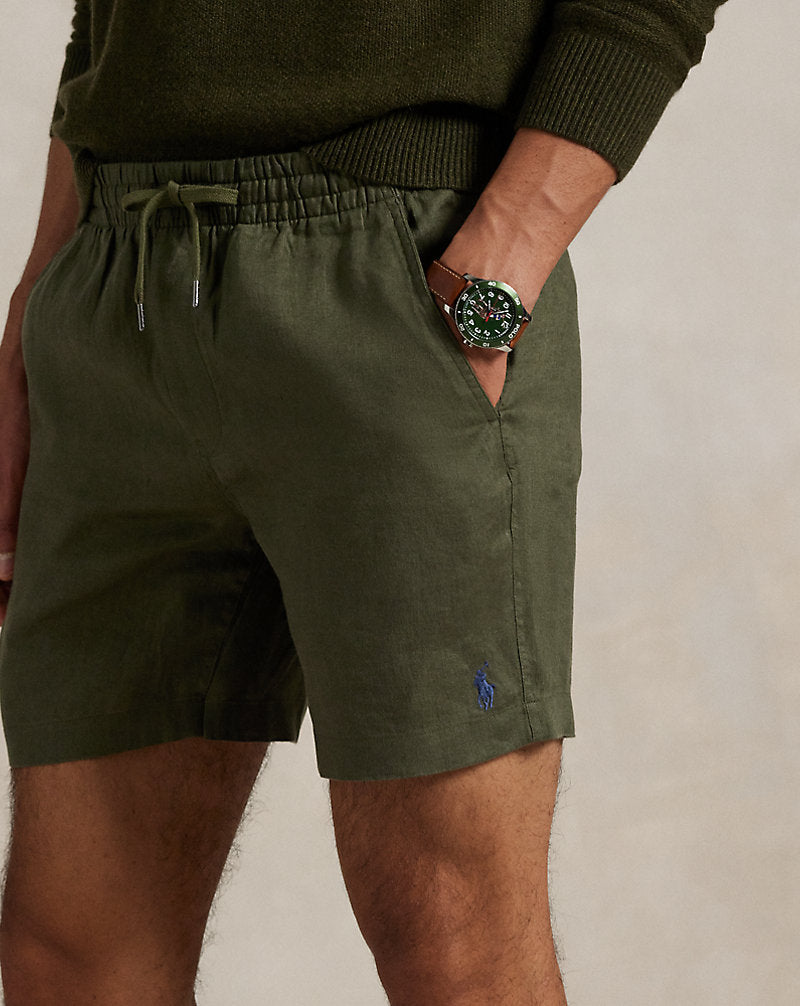 15 cm Polo Prepster Linen Short New Olive