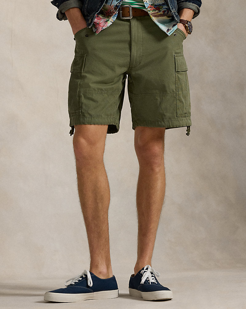 20.5 cm Classic Fit Ripstop Cargo Short Basic Olive