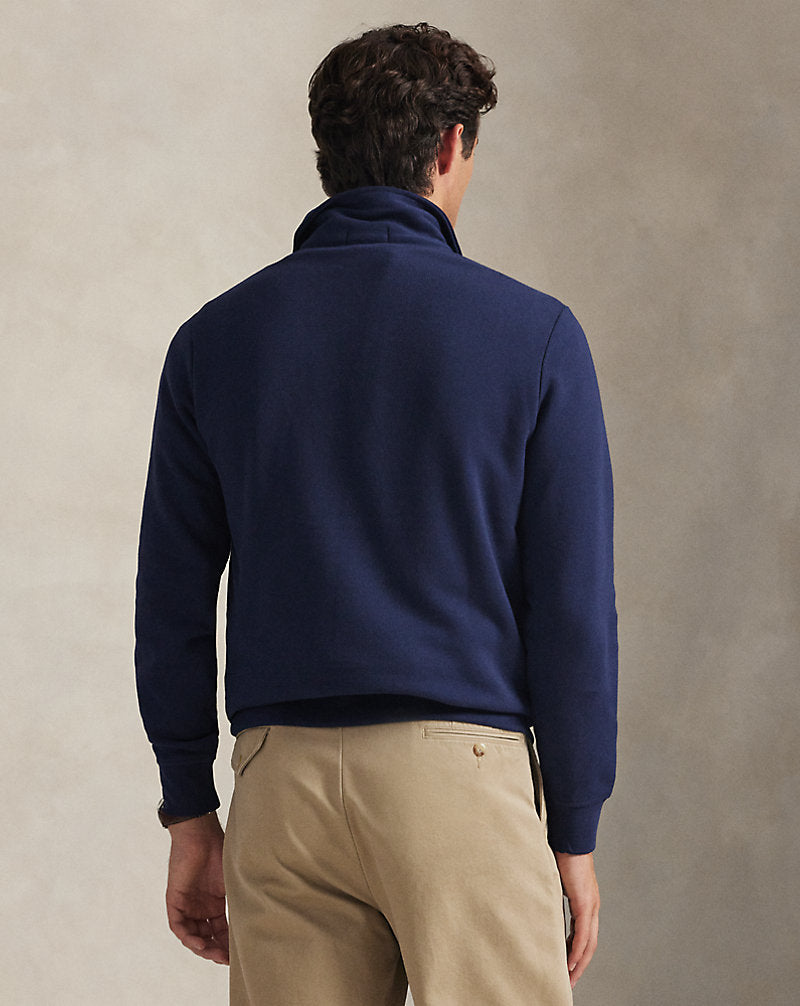 The Fleece Logo Collared Sweatshirt Cruise Navy