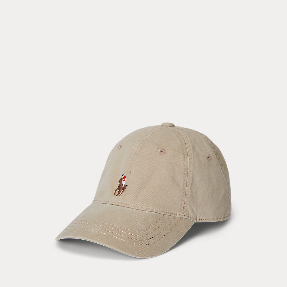 Stretch-Cotton Twill Ball Cap Khaki Tan