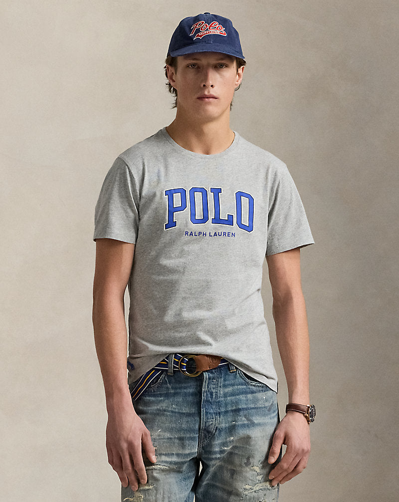 Custom Slim Fit Logo Jersey T-Shirt Andover Heather