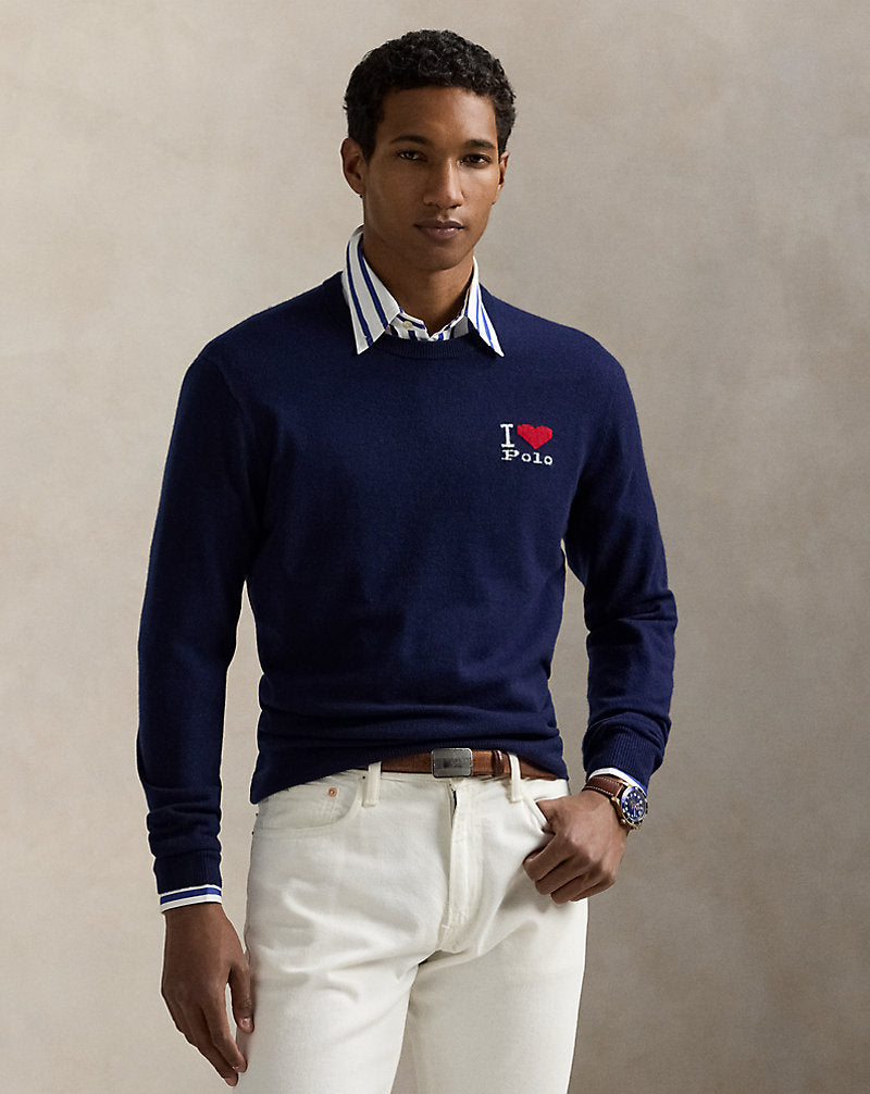 The I Heart Polo Cashmere Jumper Navy Combo
