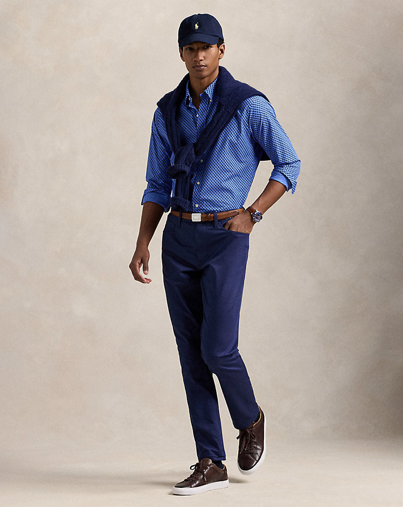 Custom Fit Polo Pony Stretch Shirt All-over Pony Player