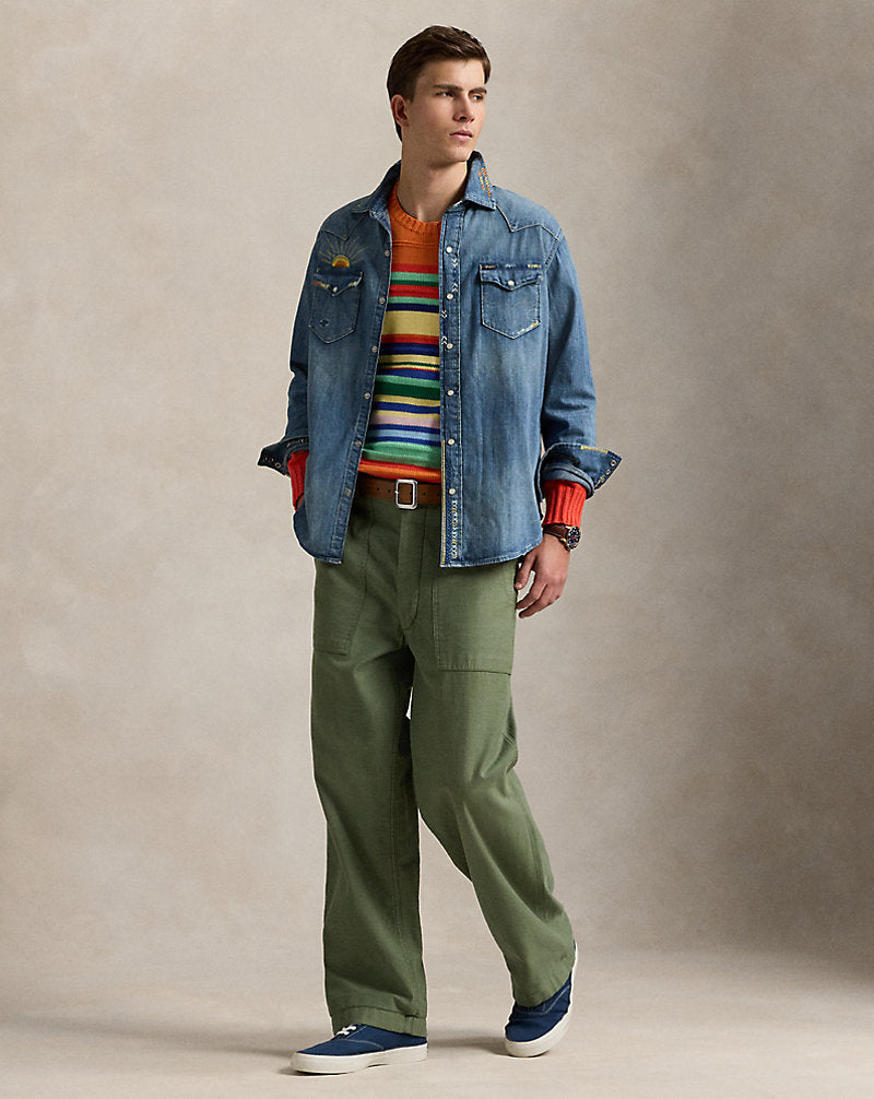 Embroidered Denim Western Shirt Kelley