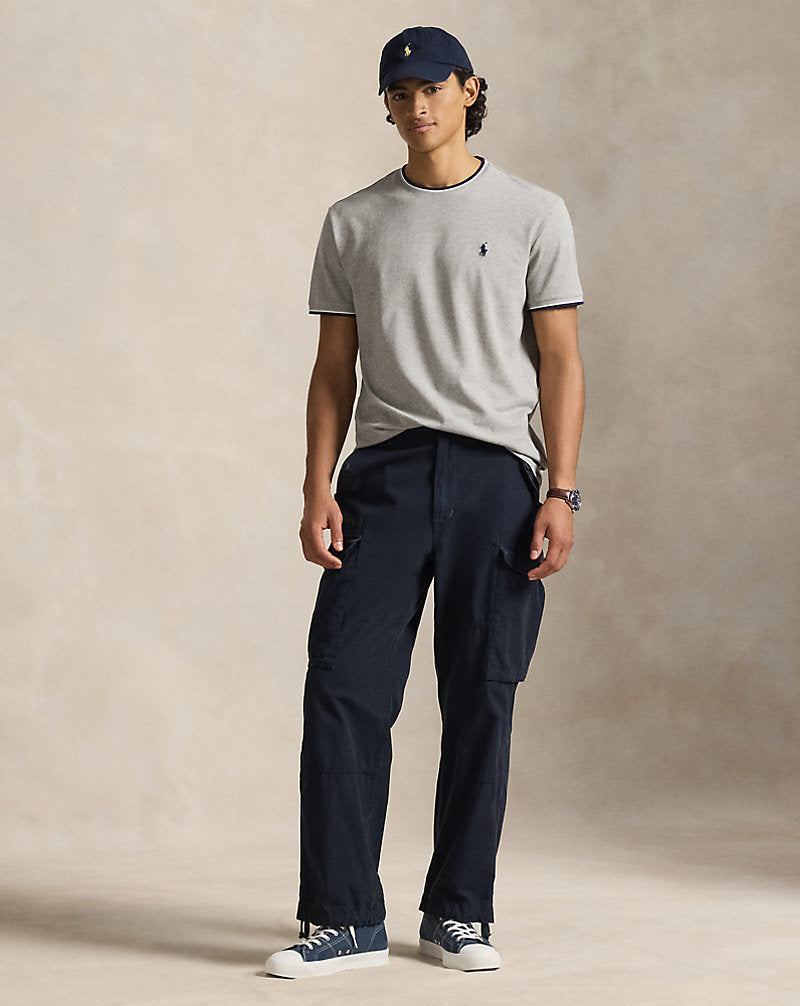 Classic Fit Stretch Mesh T-Shirt Andover Heather
