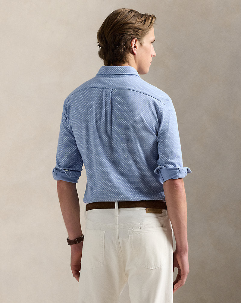 Print Featherweight Mesh Shirt Double Deco Isle Heather