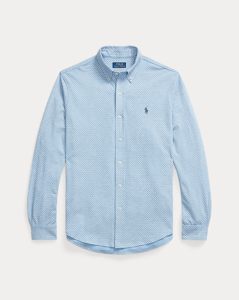 Print Featherweight Mesh Shirt Double Deco Isle Heather