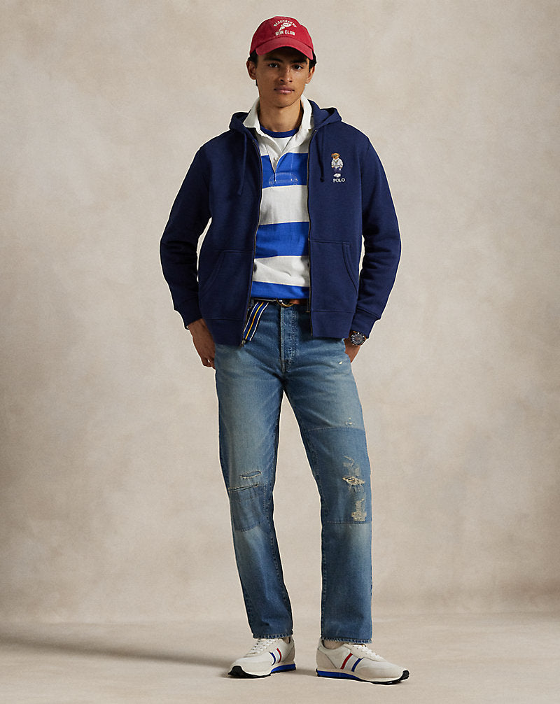 Polo Bear Fleece Full-Zip Hoodie Newport Navy Heritage