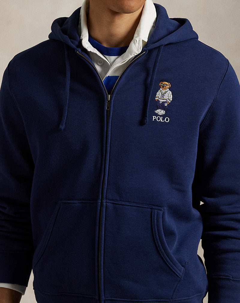 Polo Bear Fleece Full-Zip Hoodie Newport Navy Heritage