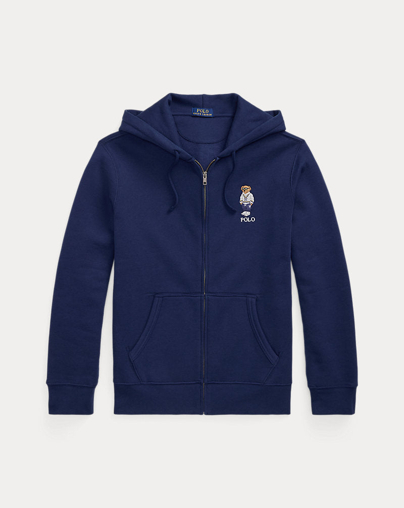 Polo Bear Fleece Full-Zip Hoodie Newport Navy Heritage