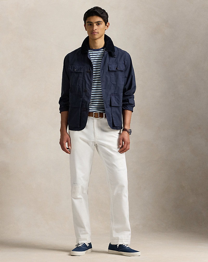 Classic Fit Striped Jersey T-Shirt Blue Note Multi