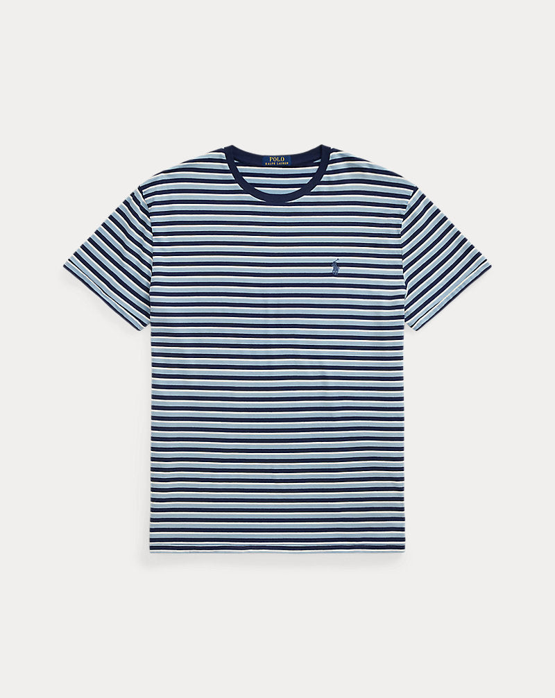 Classic Fit Striped Jersey T-Shirt Blue Note Multi