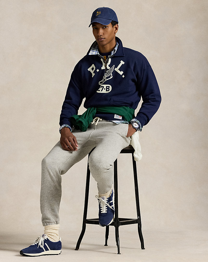 Vintage Fit Logo Fleece Sweatshirt Cruise Navy