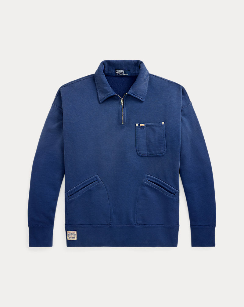 Vintage Fit Fleece Pocket Sweatshirt Old Royal