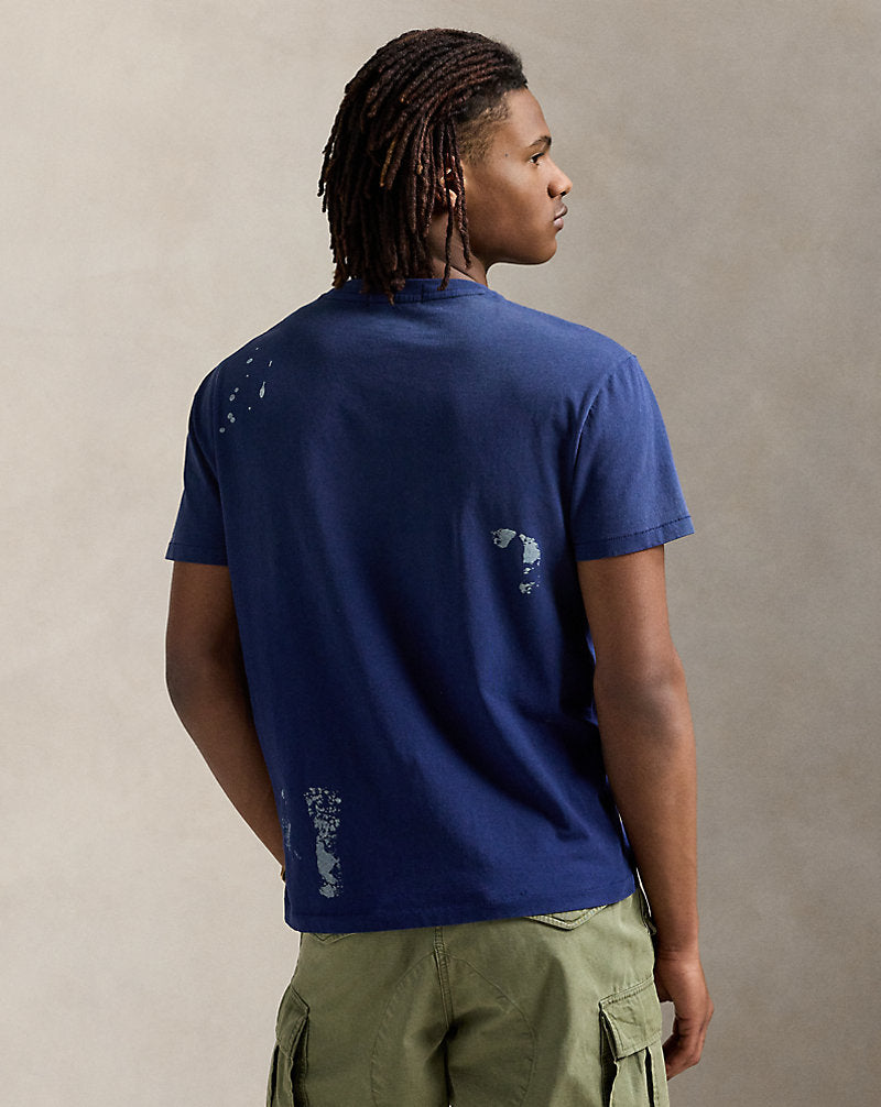 Classic Fit Jersey Graphic T-Shirt Classic Navy
