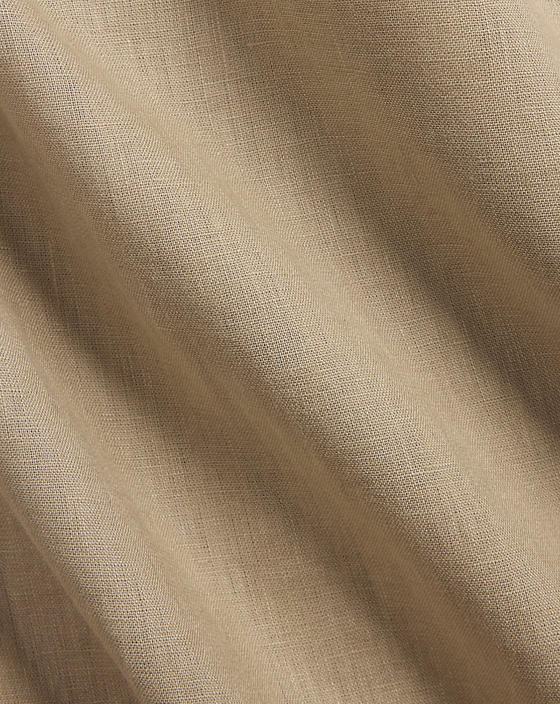 Custom Fit Linen Shirt Coastal Beige