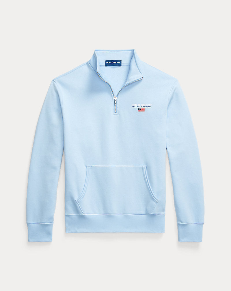 Polo Sport Fleece Quarter-Zip Sweatshirt Bluebell/White