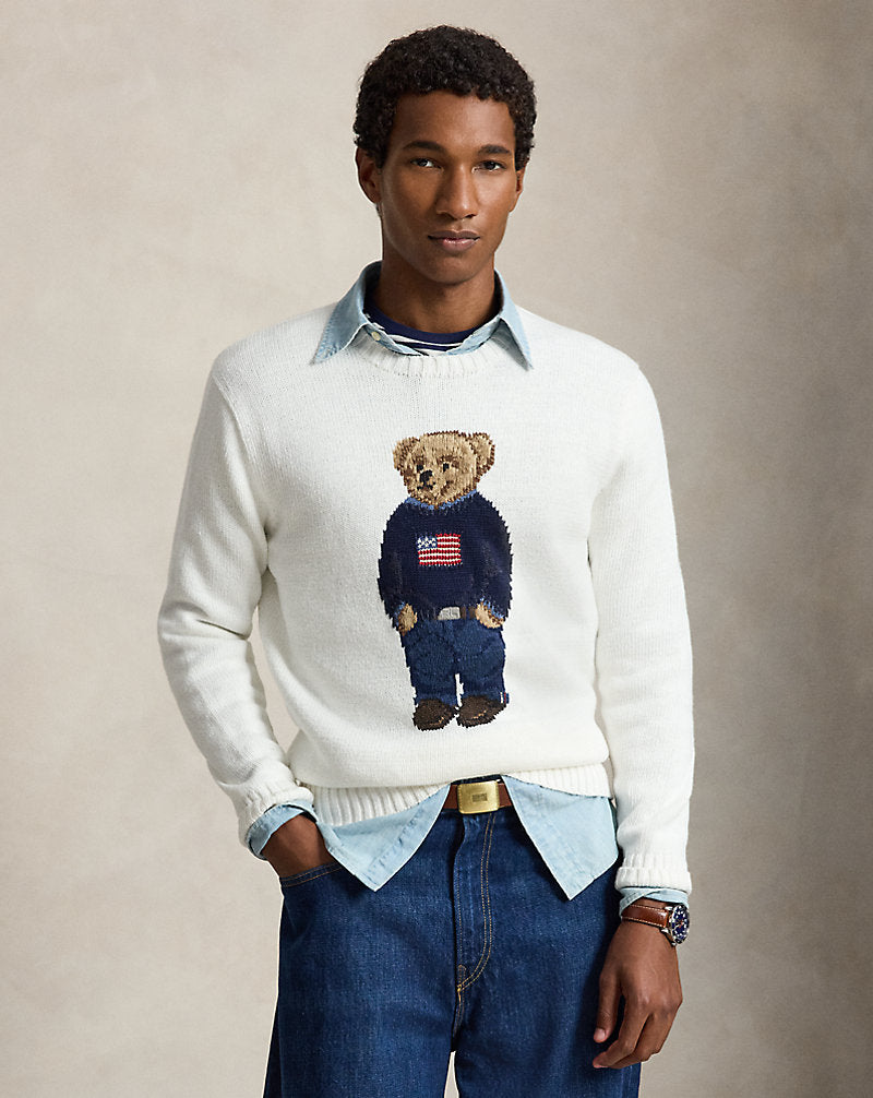 Polo Bear Linen-Cotton Jumper
