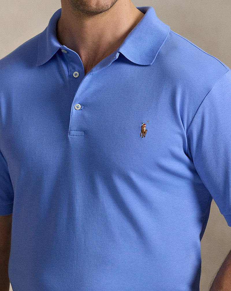 Soft Cotton Polo Shirt Canvas Blue