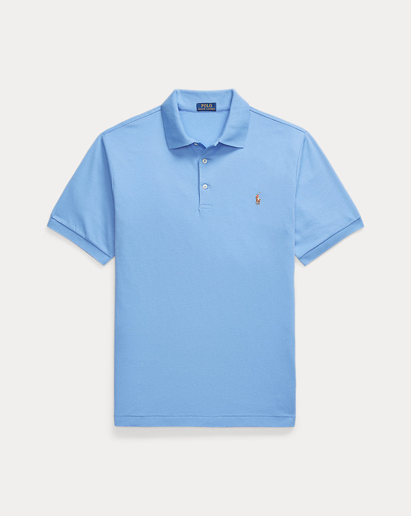 Soft Cotton Polo Shirt Canvas Blue