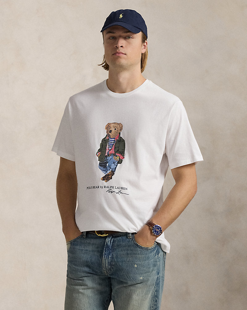 Polo Bear Jersey T-Shirt White Explorer Bear