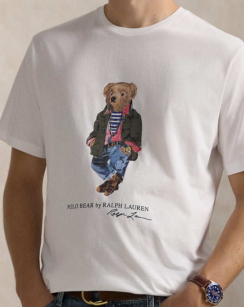 Polo Bear Jersey T-Shirt White Explorer Bear