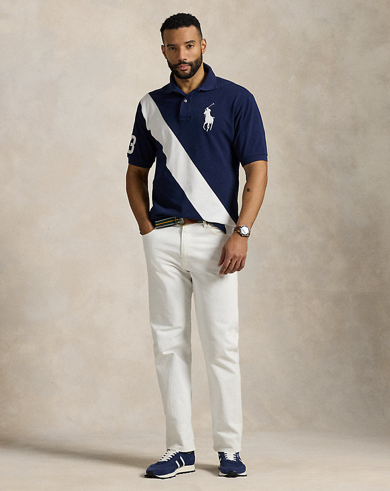 Big Pony Mesh Polo Shirt Newport Navy/White