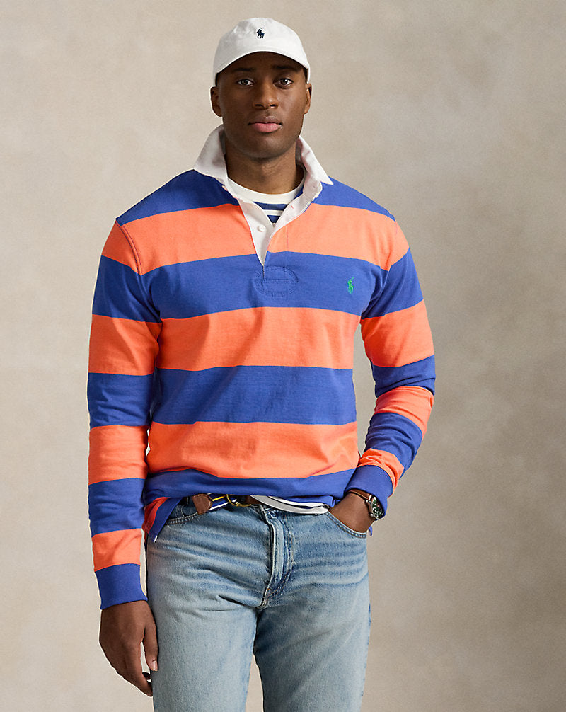 The Iconic Rugby Shirt Classic Peach/Iris Blue