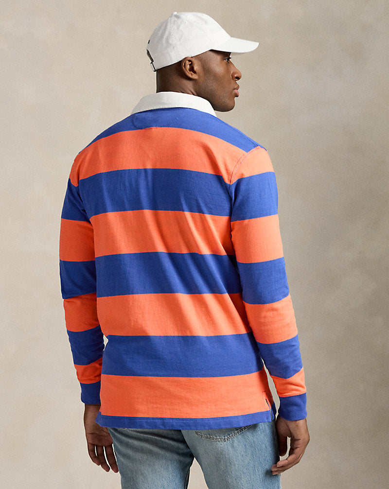 The Iconic Rugby Shirt Classic Peach/Iris Blue